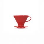 قهوه ساز v60 دریپر سرامیکی قرمز 2 تا 4 فنجان